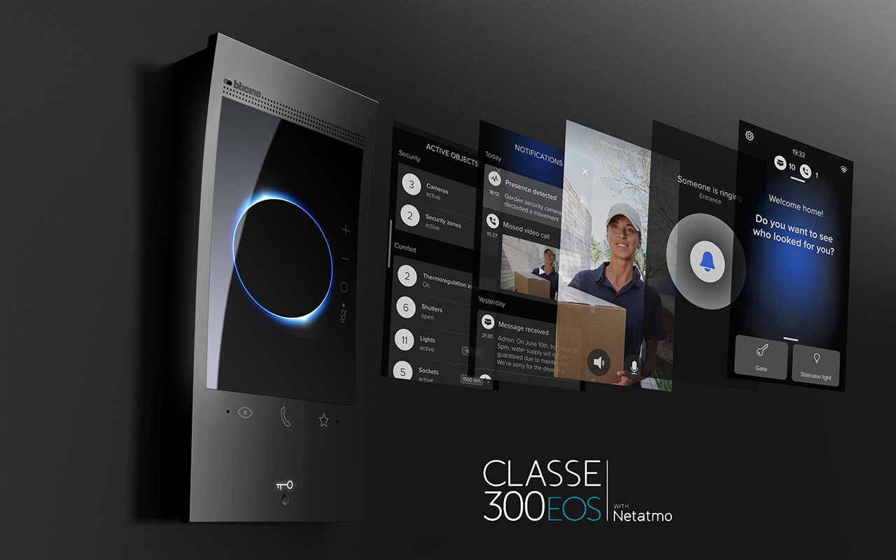 Classe 300EOS – Bộ chuông hình thông minh tích hợp điều khiển giọng nói của Bticino